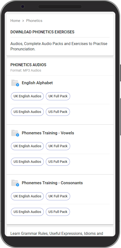English Phonetics Downloads