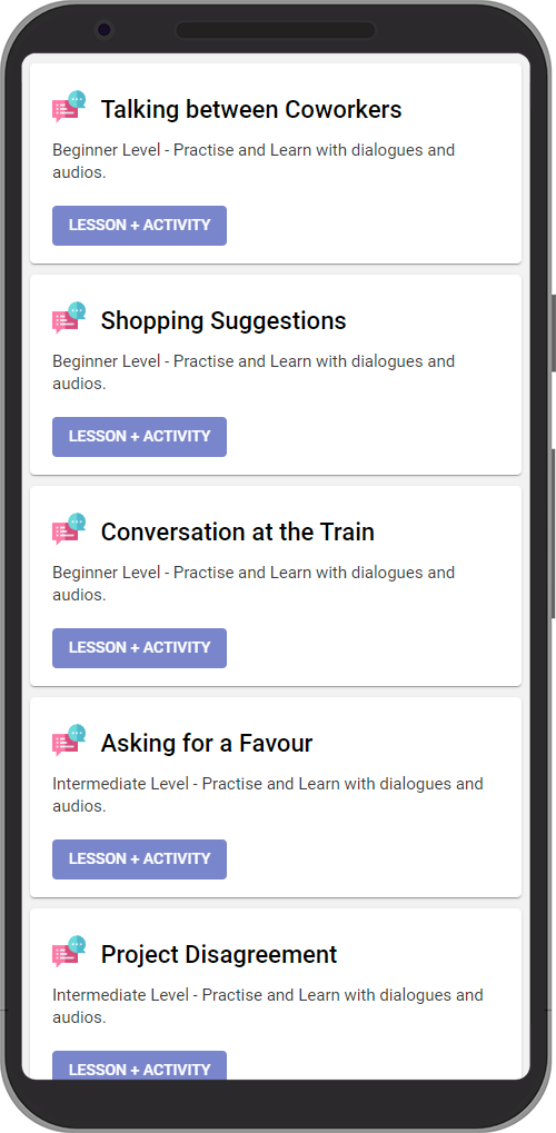 Learn English offline