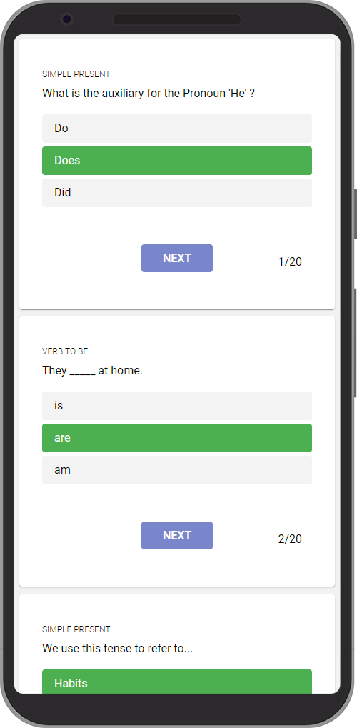 Aprende Inglés con Quizzes